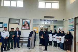 تجلیل امام‌جمعه و مسئولان میمند از پرستاران مرکز خدمات جامع سلامت شبانه‌روزی به مناسبت روز پرستار