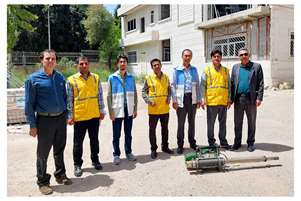 اجرای مانور مبارزه با پشه مهاجم آئدس در شهرستان فیروزآباد