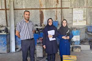 بازدید از کارگاه های راهسازی تیراژ و عمران مارون توسط کارشناسان بهداشت حرفه ای فیروزآباد