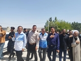 نظارت بهداشتی بر موکب‌های جاماندگان اربعین حسینی در مسیر پیاده‌روی فیروزآباد