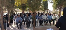 اجرای برنامه پیاده‌روی سلامت ویژه سالمندان در روستای گنک میمند