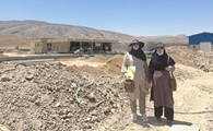 بازدید کارشناس بهداشت حرفه ای از محل احداث تصفیه خانه فاضلاب شهری فیروزآباد