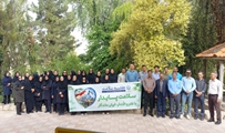 گام بلند سپیدپوشان سلامت فیروزآباد در مسیر تندرستی و نشاط/برنامه مشترک برای گرامیداشت جامعه سالم و جوان 